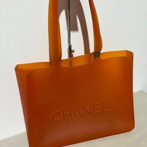 Chanel Shopping Tote de Silicona Naranja