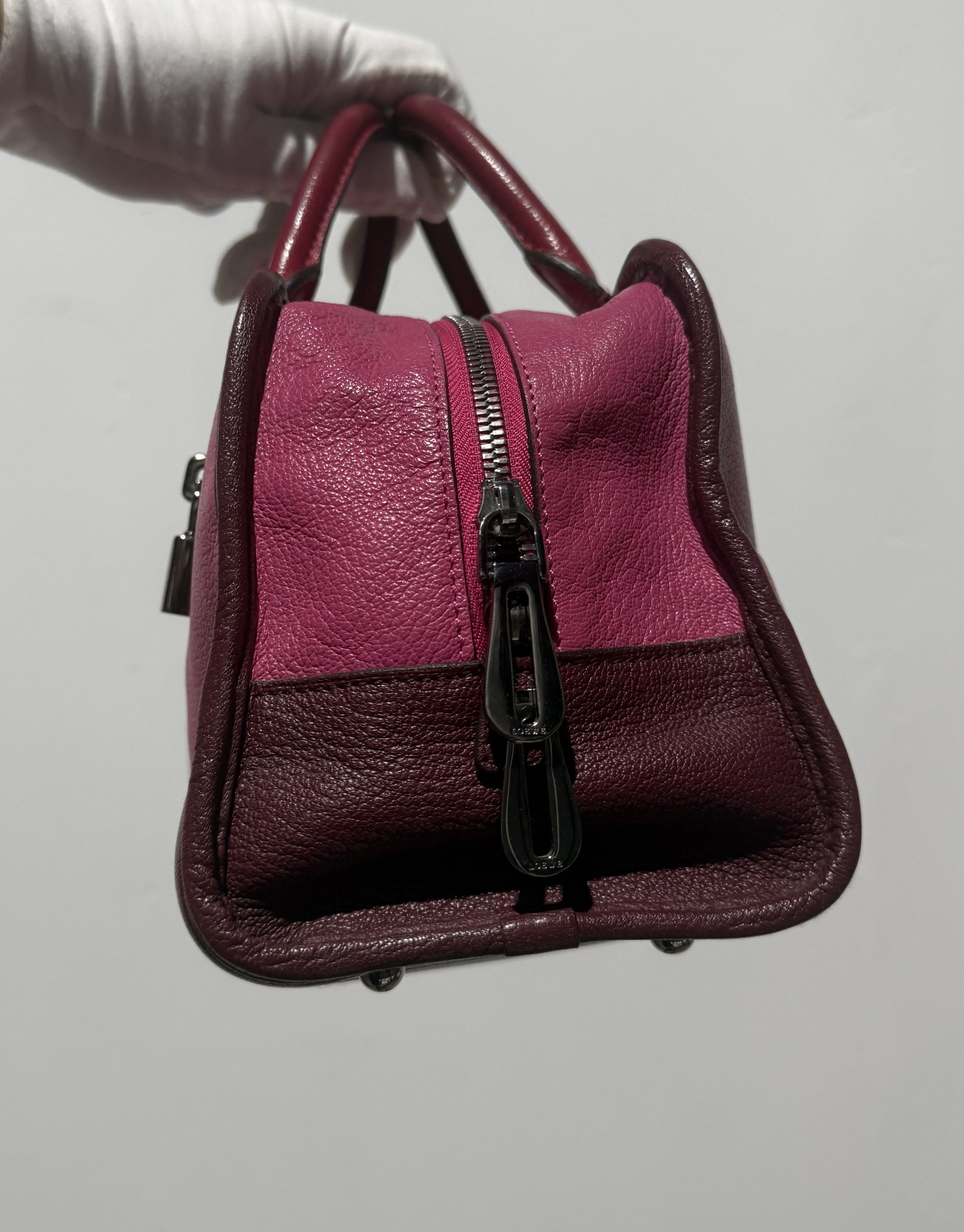 Loewe Amazona 28 Bicolor Rosa/Burdeos - Imagen 4