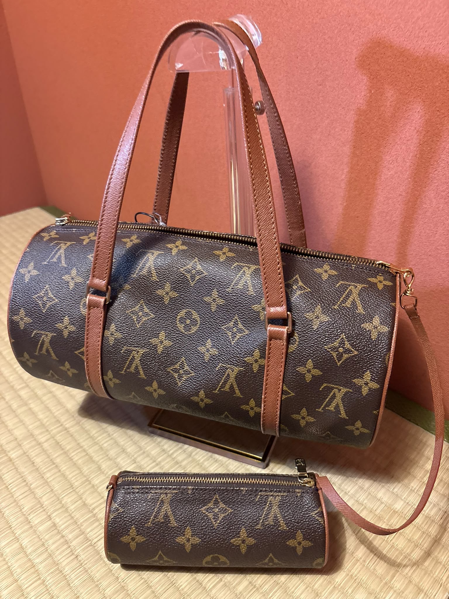 Louis Vuitton Papillon 30 Monogram (Old Model) con Mini Pochette