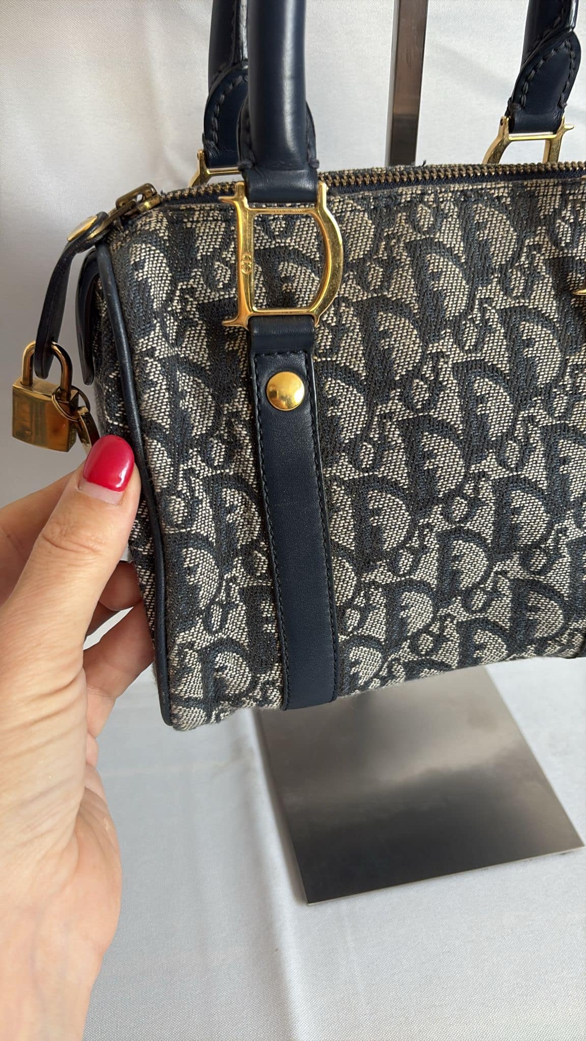 Dior Bolso Vintage Trotter – Tamaño Pequeño - Imagen 5